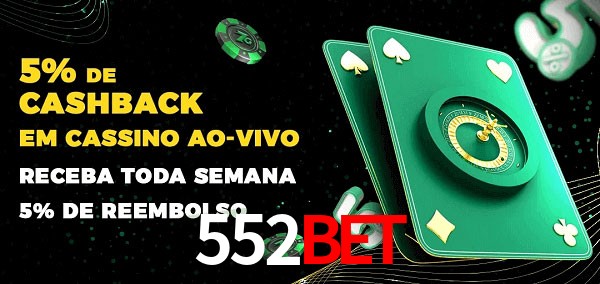 Promoções do cassino ao Vivo 552BET